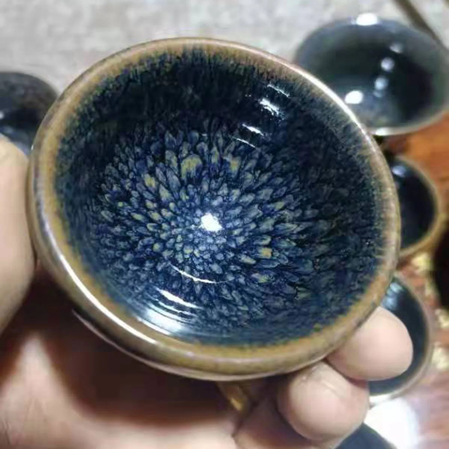 Yuan Dynasty Style Chinese Handmade Jianzhan Asian Cup Tea Coffee Matcha Bowl