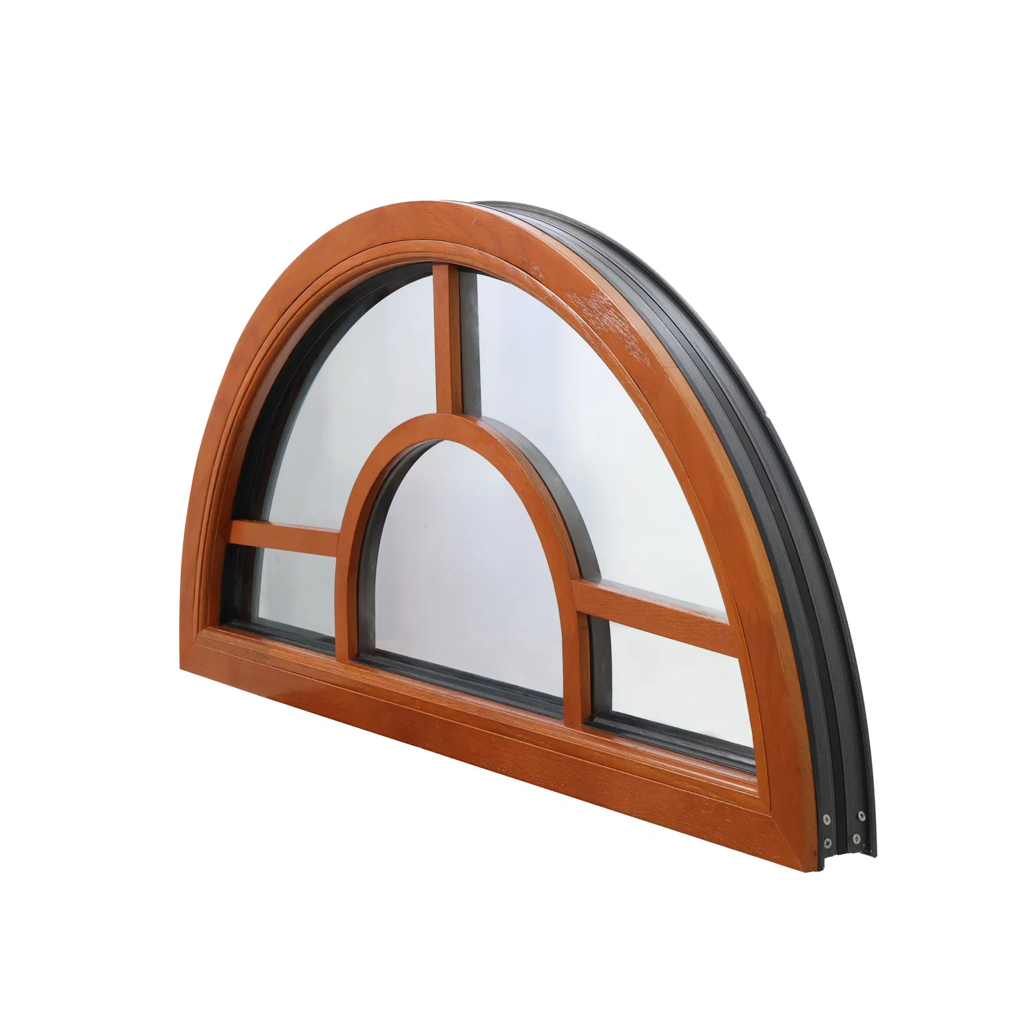 Customized Standard Flush Design Aluminum-Clad Wood Window