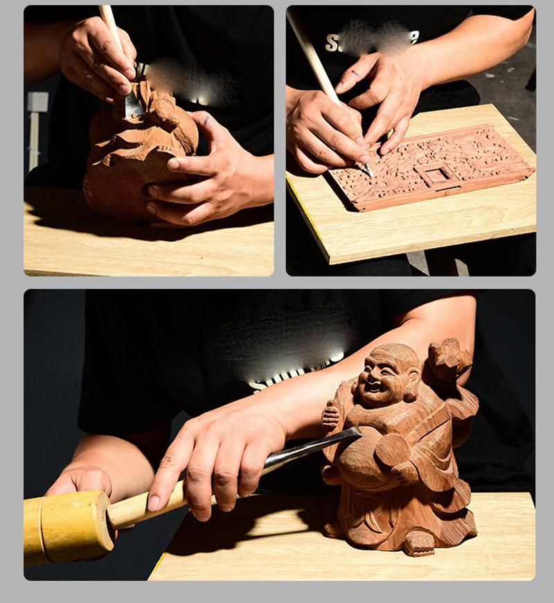 Factory Direct Supply Hand Forged High Temperature Woodworking Round Chisel