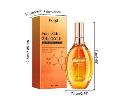 24K Gold Peptide Reverse Essence Moisturizing Essence Moisturizing Anti-Wrinkle Firming Skin Fade Facial Fine Lines Face Firming Moisturizing Face Serum
