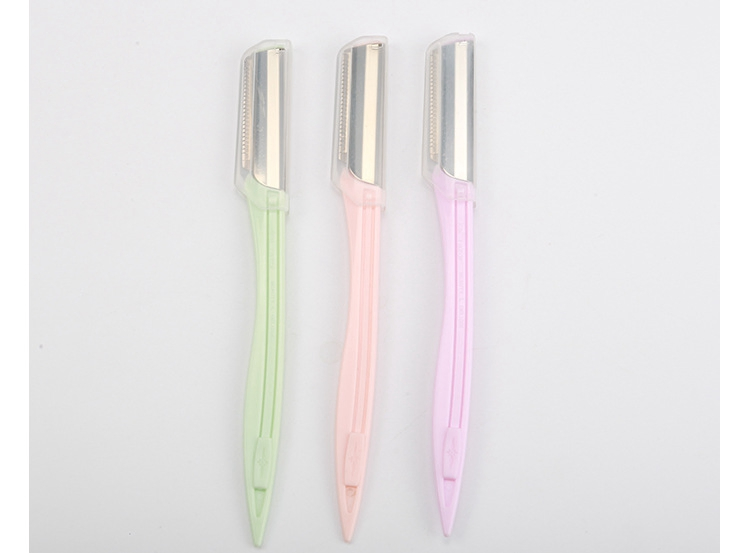 Wholesale Environmentally Friendly Packaging Eyebrow Trimmer Stainless Steel Blade Eyebrow Shaver