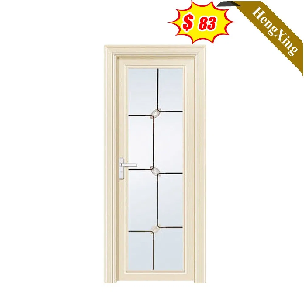 Современная распашная дверь с закалённым стеклом