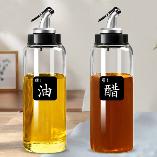 Wholesale Cooking Olive Oil Glass Bottles 100ml 250ml 500ml Empty Transparency Round Vinegar Sauce Bottles with Metal Caps