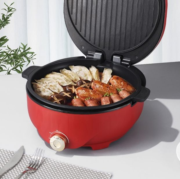 Multifunctional Double Layer Electric Baking Pan 30cm