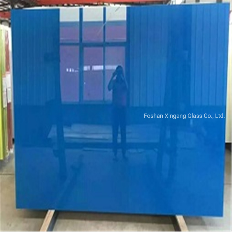 5mm Lacquered Glass Sheet with Blue Color Black Color Yellow Color Green Colour