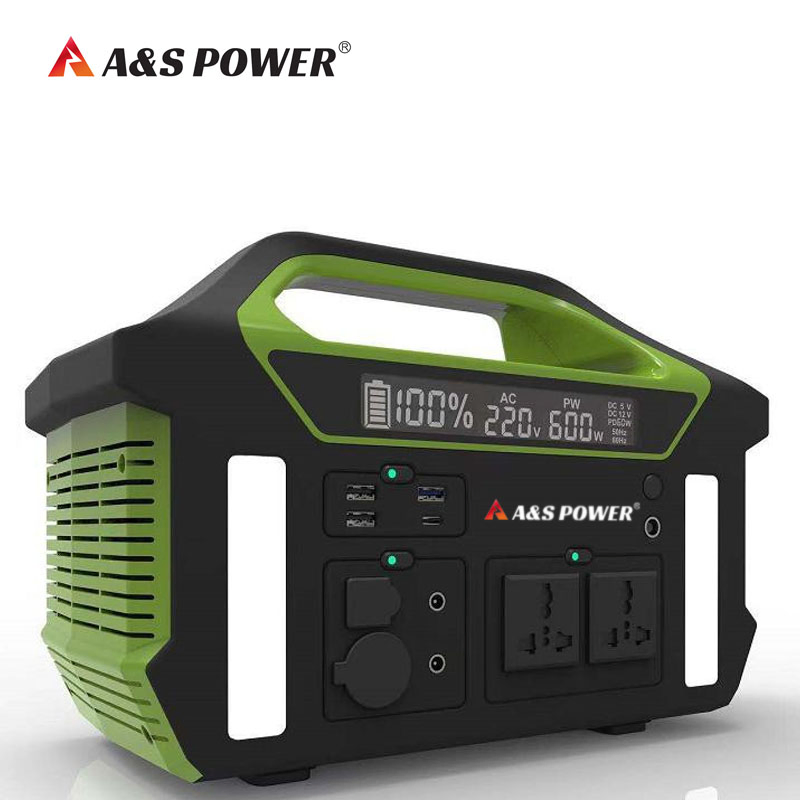 A&S Power 1000W Energy Storage Battery Pack 220V Solar Portable Power Station for Emergency Camping