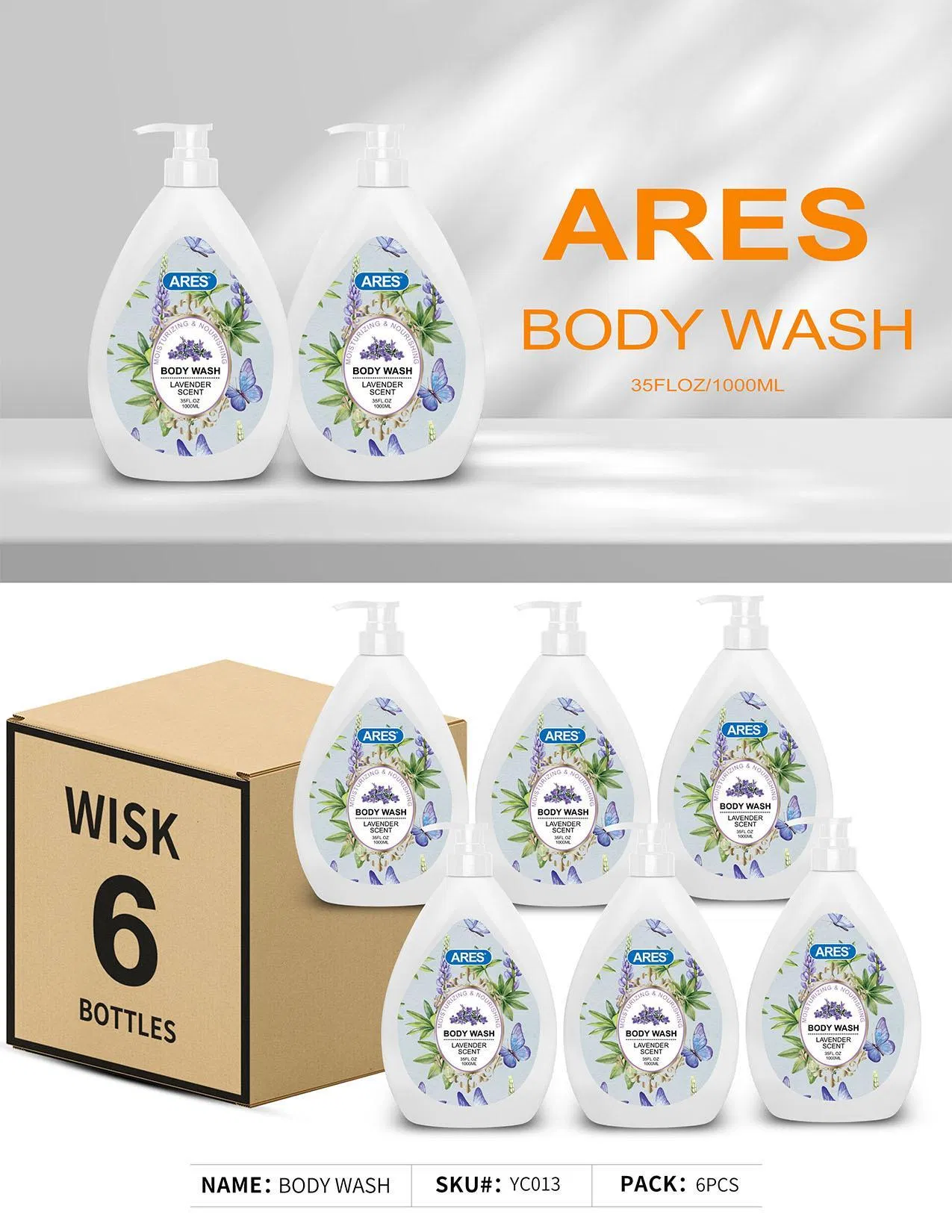 Body Wash, Body Soap, Shower Gel Hydrating OEM/ODM Customized
