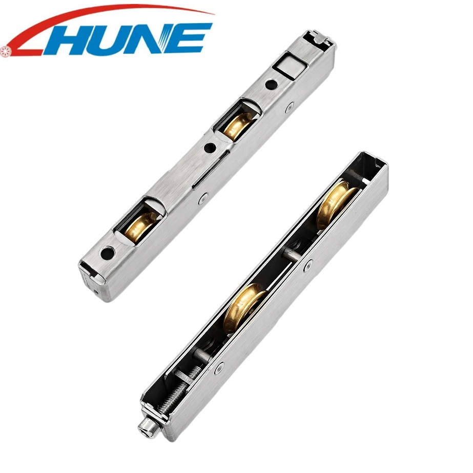 Heavy Duty U Groove Nylon Pulley Ball Bearing Wheels Stainless Steel Sliding Door Roller for Aluminum Window Patio Door