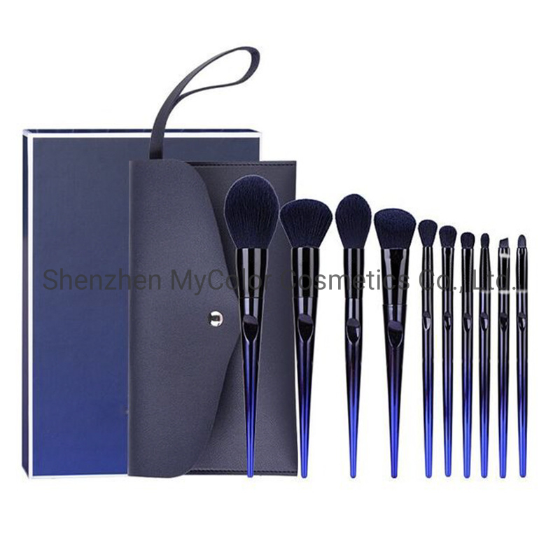Luxury Makeup Brushes 10PCS Professional Make up Brush Set with Cosmetics Package