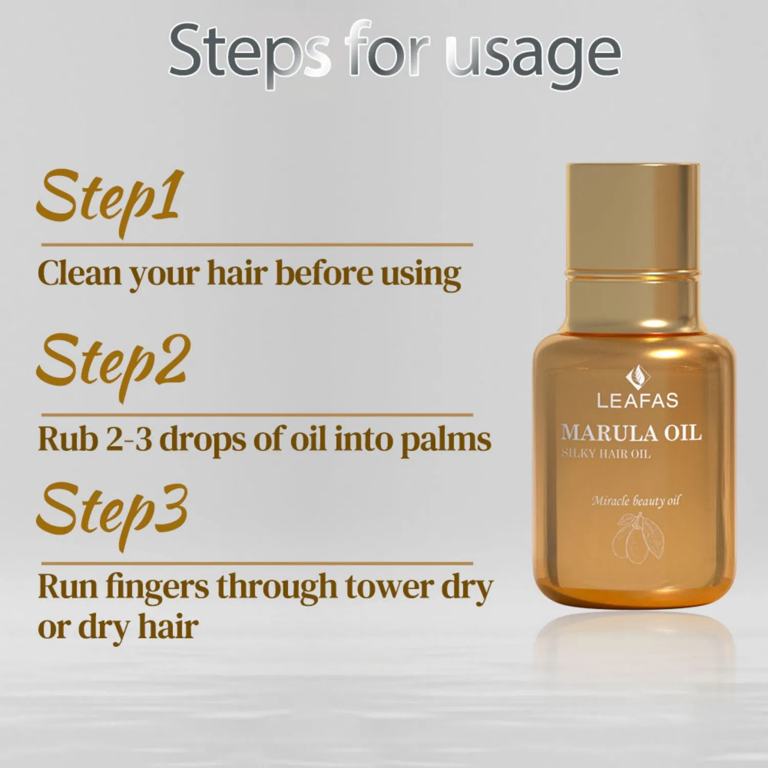 Wholesale Private Label Hair Care Organic Hair Serum with High Quality