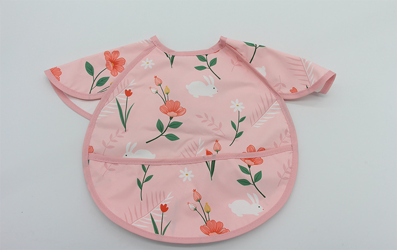 Summer Thin Children's Coveralls and Aprons, Baby Food Pockets, Sleeveless and Light Twill Fabric Boys and Girls for Bibs