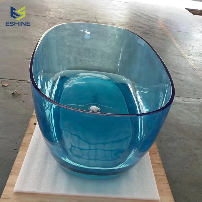 Top Quality Small Acrylic Corner Bath Stone Pedestal Sink Bathtub Faucet Skidproof Infrared Sauna Freestanding Gray Soaking Bathtub Semi Freestanding Soak But