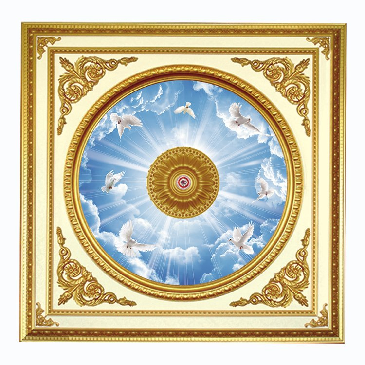 High Quality Polystyrene Art Square Ceiling Decorative Ceiling