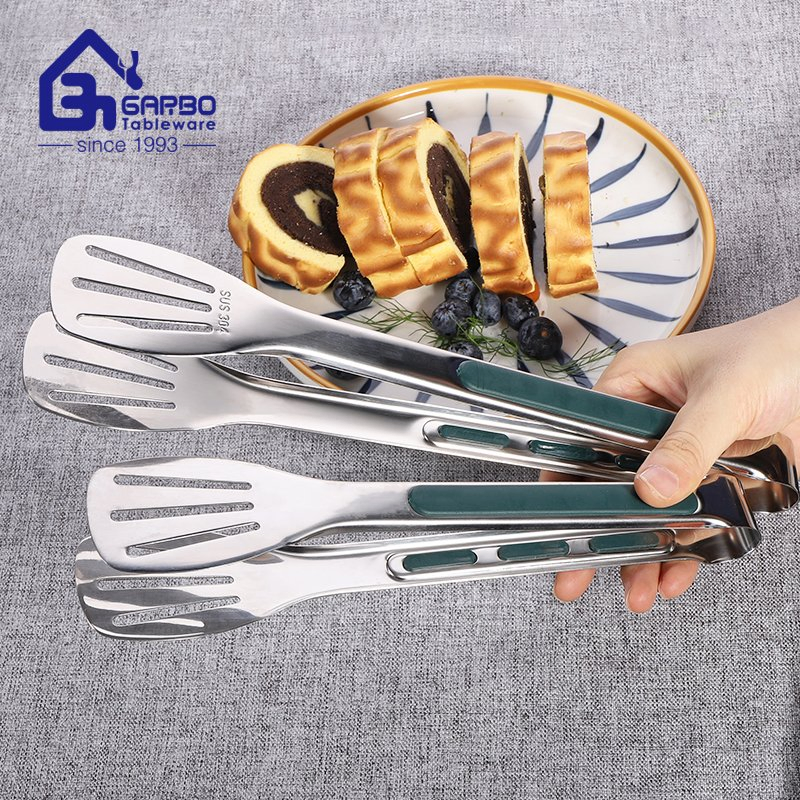 Stainless Steel Kitchen Barbecue Food Tong Set Bread Tongs Kitchenware with High End Polish