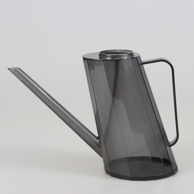 Stylish Transparent Plastic Watering Can 1.5L - Leaning Tower Design