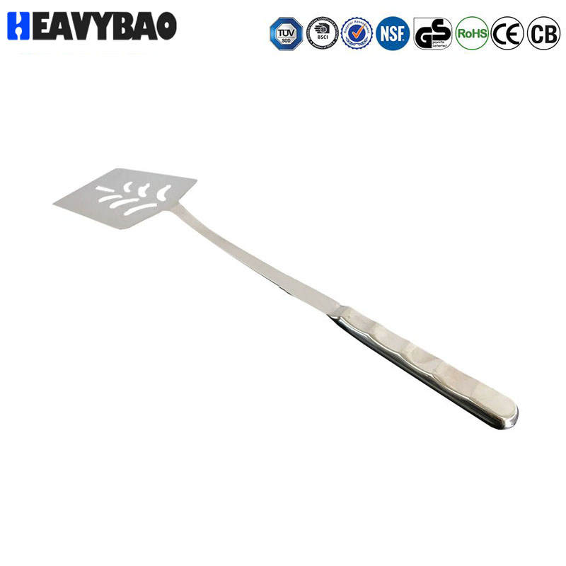 Heavybao Hot Selling Stainless Steel Cookware Sets Slotted Turner Spatulas