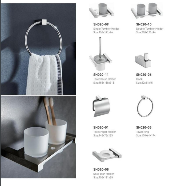 Modern Minimalist Design Bathroom Sanitary Ware Holder Towel Rack Hardware