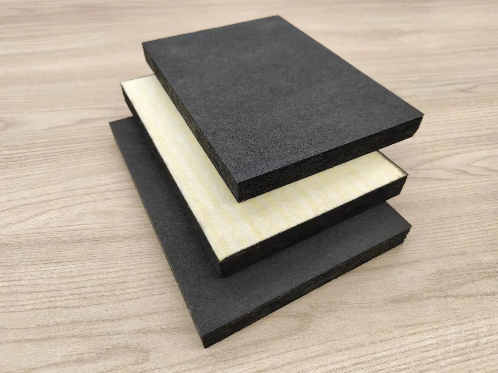 Sound-Absorbing Black Rock Wool Insulation Acoustic False Ceiling Board for Cinema and Theater Use