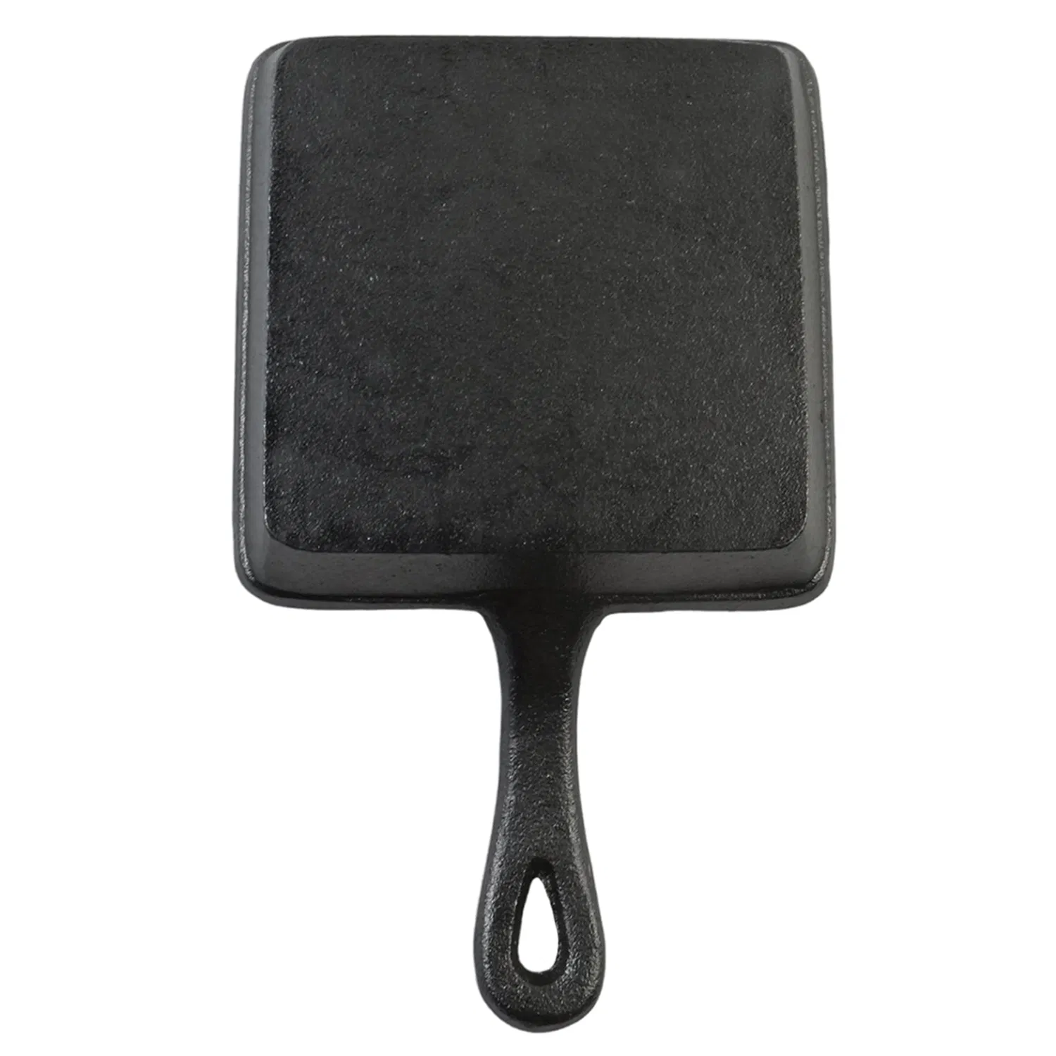 Чугунная сковорода квадратная с антипригарным покрытием