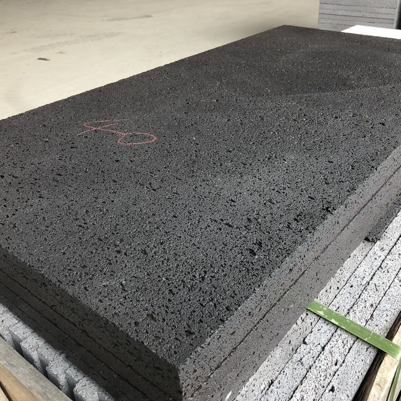 Natural Honed Hainan Black/Grey Basalt for Paving Tile