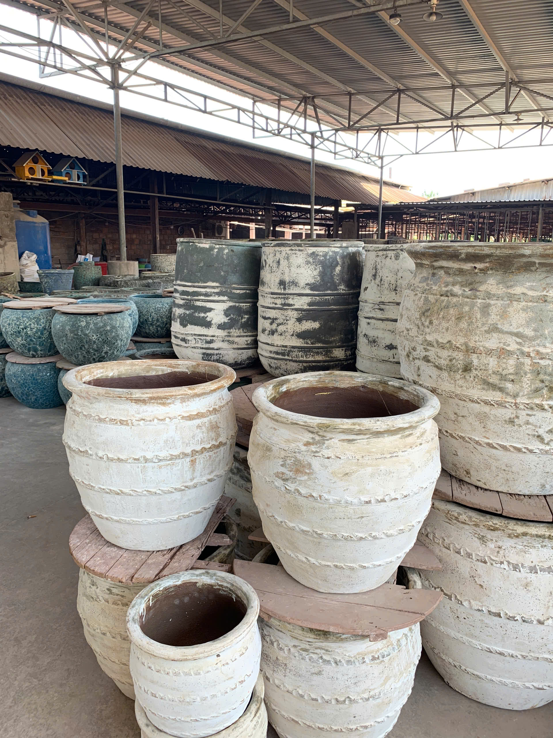 Горшки керамические белые для растений