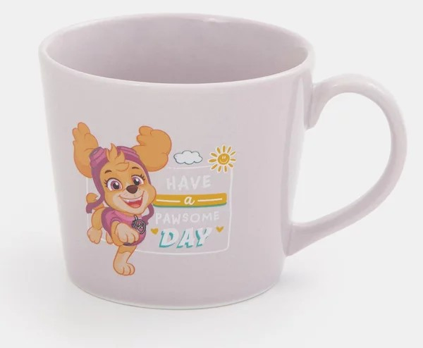 Набор керамических кружек с блюдцами