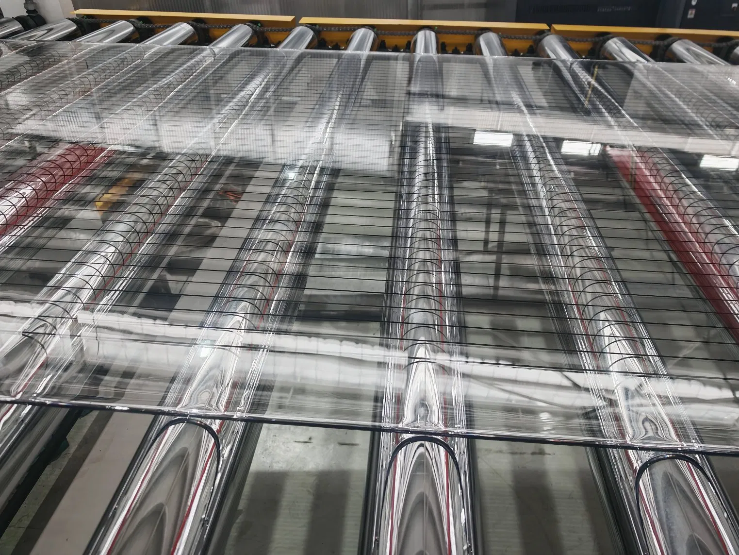 Sound Barrier Polycarbonate Ribbed/Striped Reinforced Solid Sheet for Anti-Bird Crash Wall