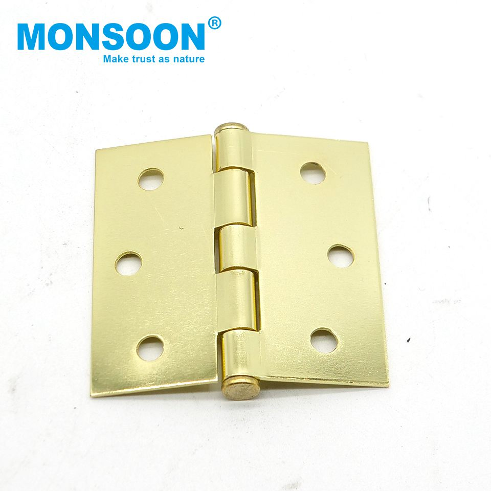 Hardware Heavy Duty Custom Size Sliver Black Brass Color Wooden Aluminium Door Cabinet Hinge Iron Butt Pivot Door Hinges with Screws