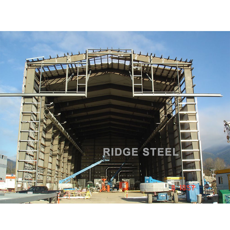 Fast Assemble Long Span Steel Light Weight Metal Structures Prefab Workshop