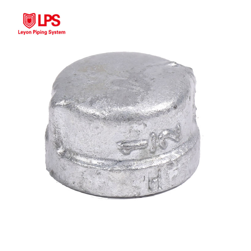 Leyon FM UL Pipe Fitting Fire Protection System Fire Sprinkler System Fire Fighting Galvanized Malleable Iron Pipe Fittings Cap