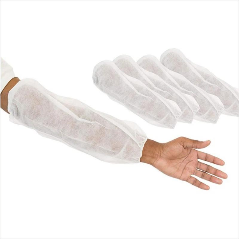 Single Use Disposable PP Non Woven Sleeve Covers Oversleeves for Food Industry