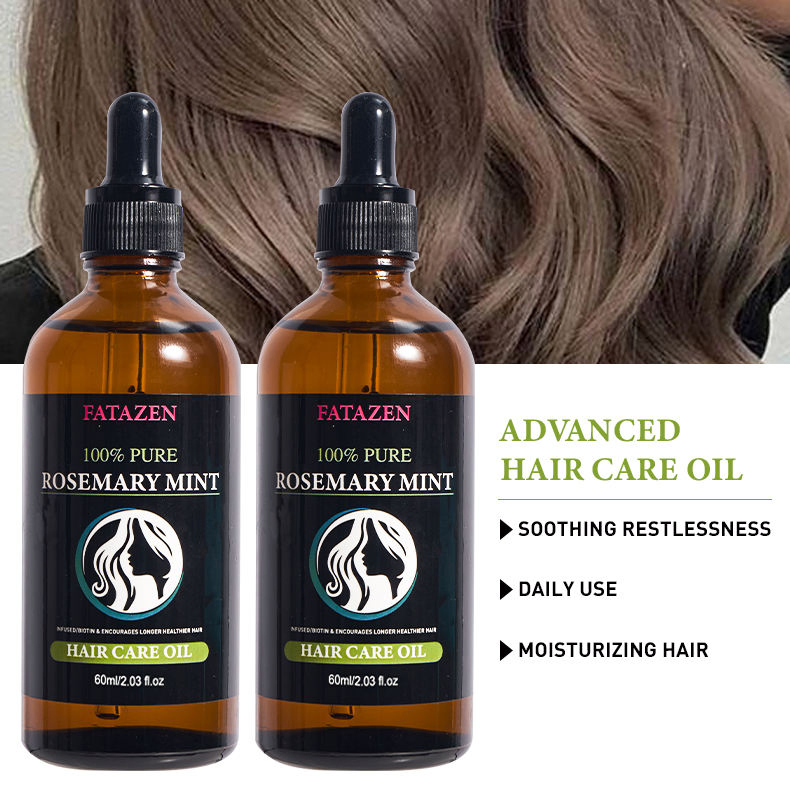 OEM/ODM Scalp Massage Hair Regeneration Treatment for Scalp Hair Loss and Thinning Organic Rosemary Hair Growth Essential Oil