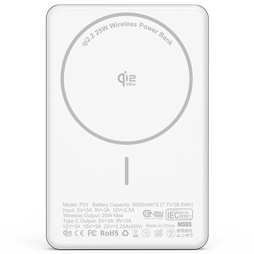 Yf-P31 Магнитный пауэрбанк 10000mAh с Qi2 и дисплеем