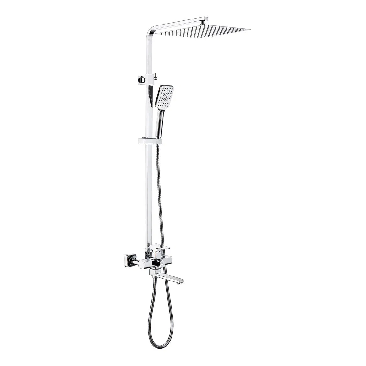 Wholesale Cheap Hot Selling Bathroom Brass Wall Mounted Faucet Rainfall Shower Set