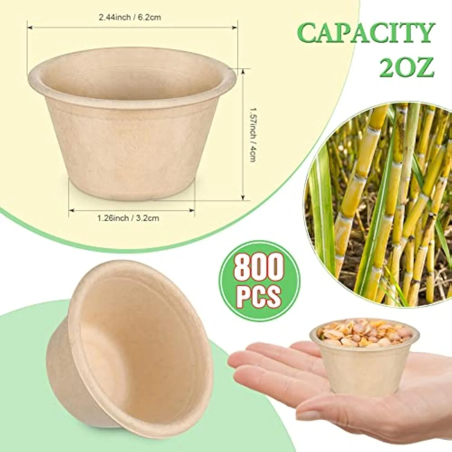 Biodegradable Sugarcane Fiber Dessert Box Industrial-Strength Sugarcane Tray