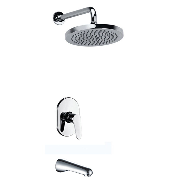 Economic Chrome Concealed Installation Bath Shower Mixer Faucet (E9904-1)