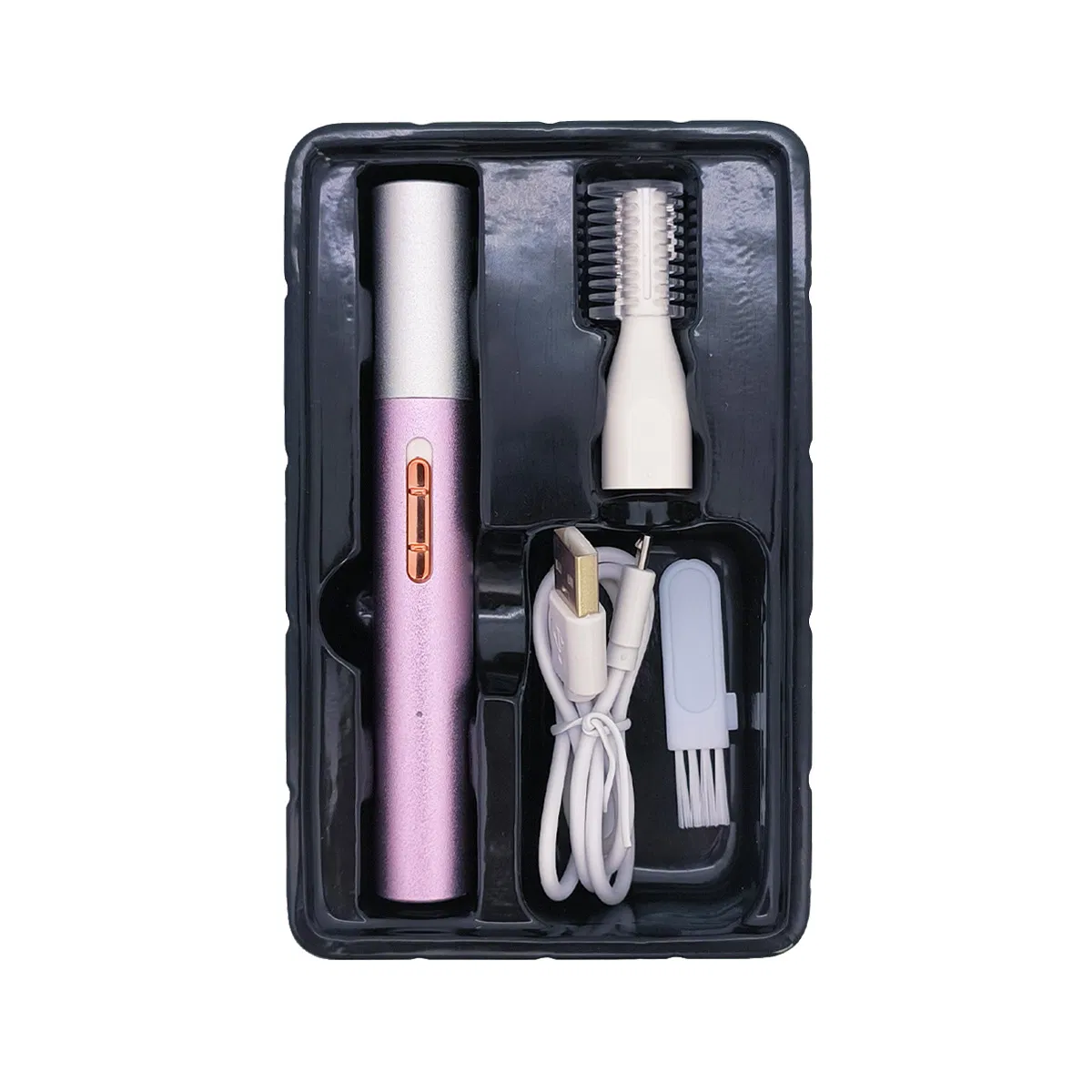 2 in 1 Nose Hair Trimmer Eyebrow Trimmer USB Charging Portable Shaver for Women