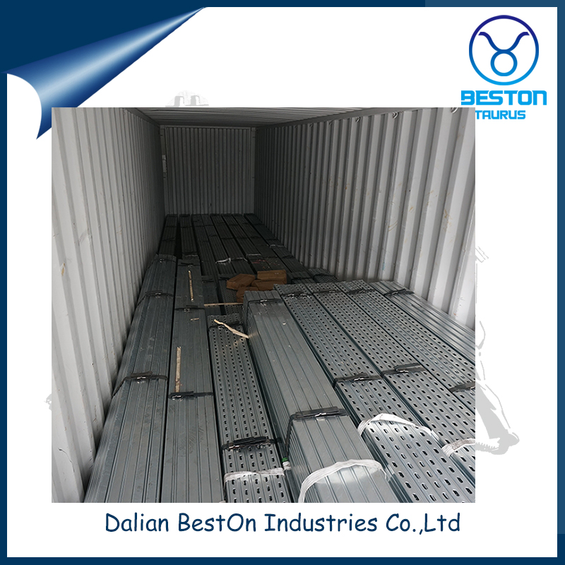 Galvanized 41*41mm Slotted Steel Strut Channel