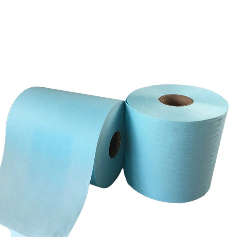 Multipurpose Wipe Jumbo Roll Cellulose/Polyester Industrial Wipes