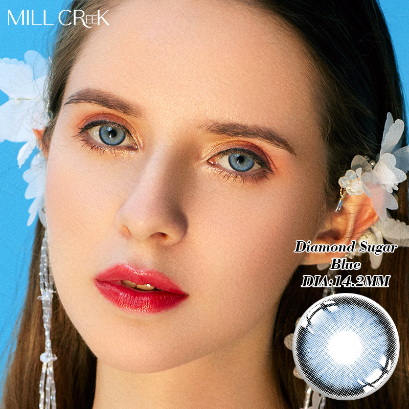 Ksseye Wholesale Price Contacts Lenses Natural Color Fashion Cosmetic Colored Eye Contact Lens for Eyesight Prescription Color Lenses with Correction