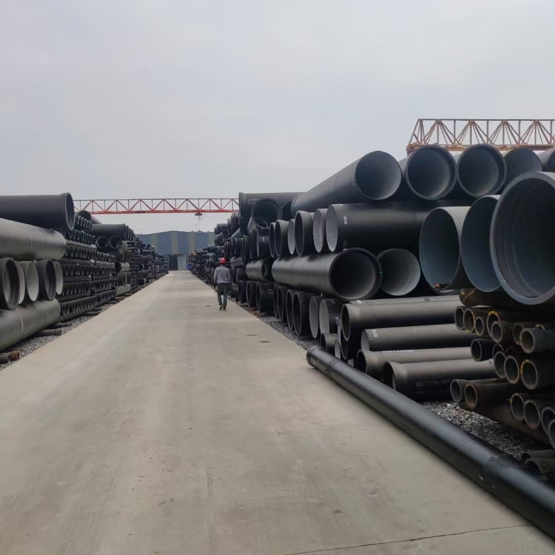C40 Ductile Iron Pipe: Red-Coated Sewage Transport Pipeline for Municipal Projects