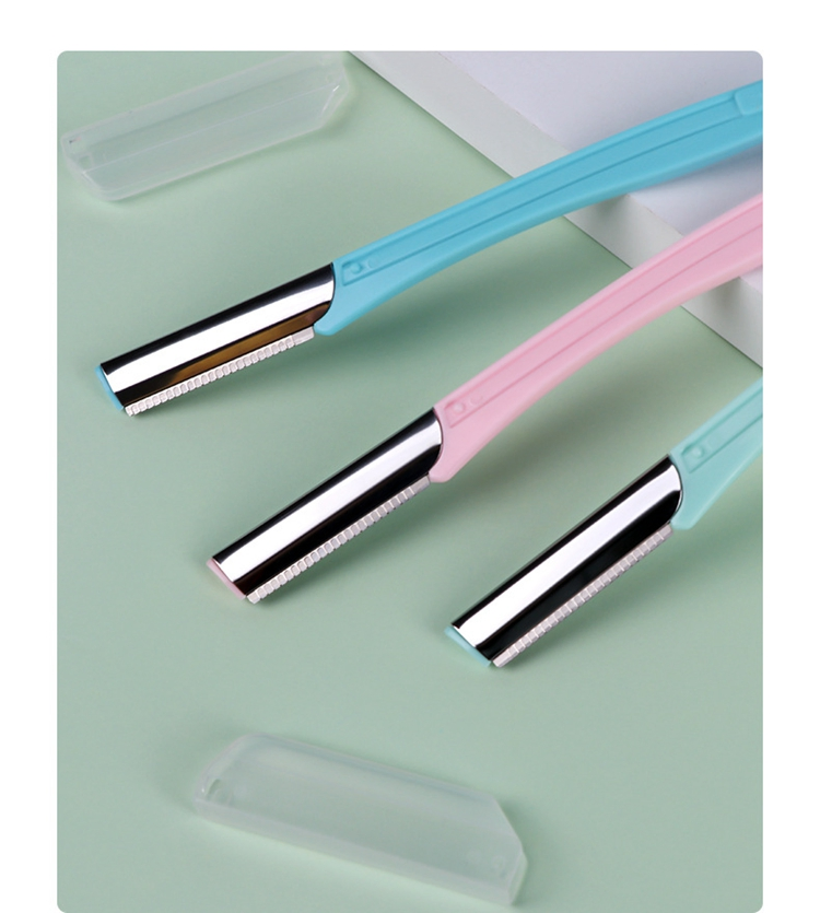 Wholesale Environmentally Friendly Packaging Eyebrow Trimmer Stainless Steel Blade Eyebrow Shaver