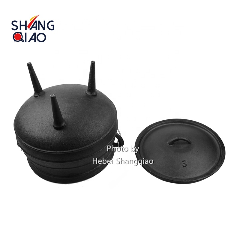 Чугунный котелок Potjie с тремя ножками, 1/4-30#