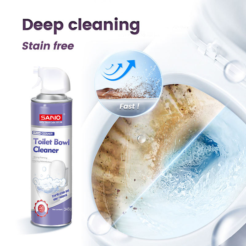 Sanvo Bubble Quick Foaming Toilet Bowl Cleaner Fast Drain Toilet Cleaner Foam Cleaner Spray Multi-Purpose