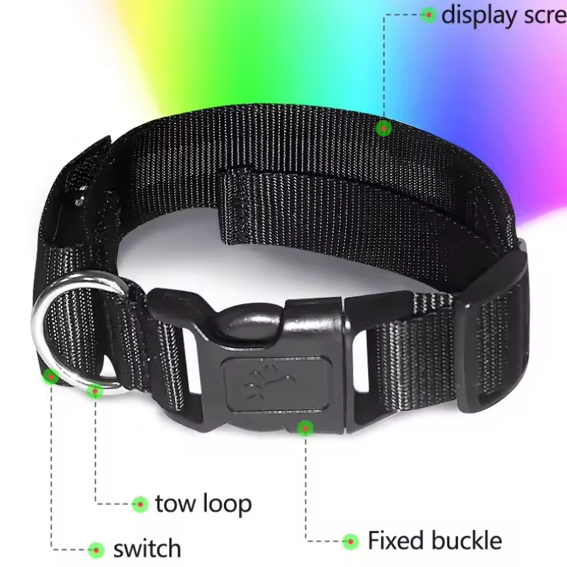Hot Selling Large Dogs Customizable Logo Smart APP LED Band