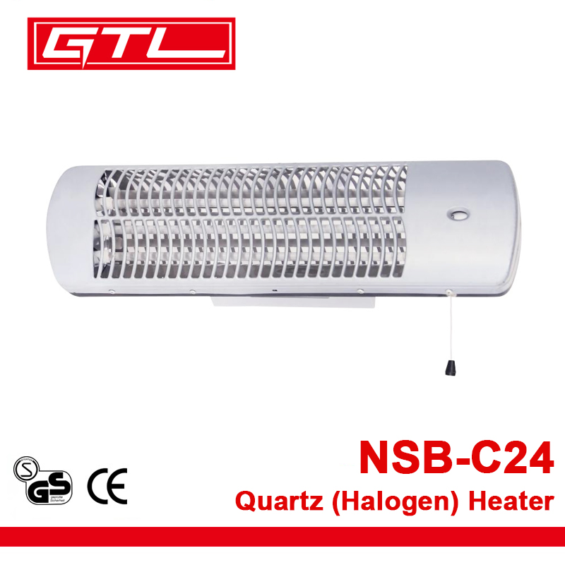 3 Heating Stages Quartz Halogen Heater with Waterproof Level IP20 IP24 (NSB-C24)