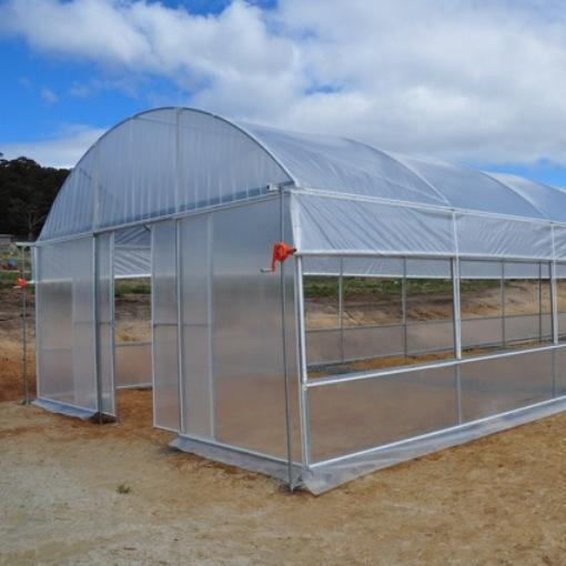 Side Ventilation, Top Steel Structure Bridge Multi Span Plastic Greenhouse