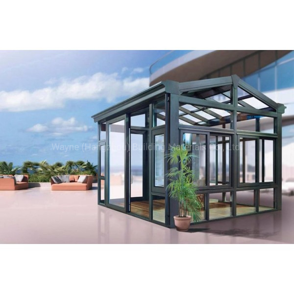 Aluminum Sunroom for Outdoor SPA House with Customized Design and Color Aluminum Frame and Double Glazed Safety Toughened Glass with 5 Years Warranty
