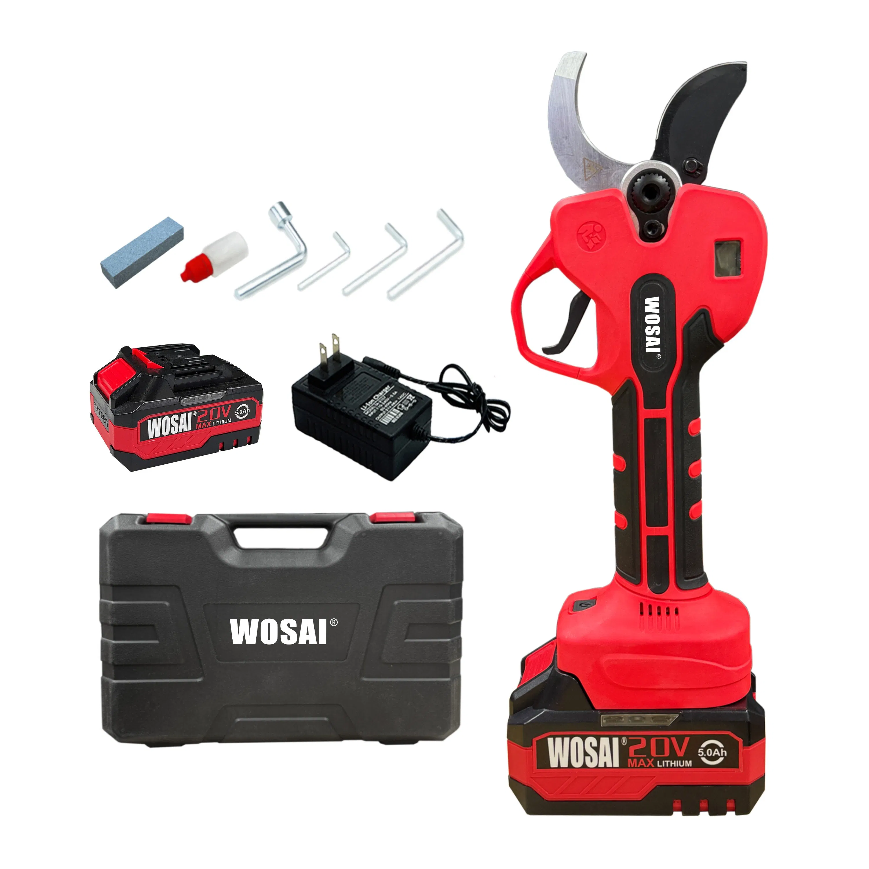 Аккумуляторные электроножницы Wosai 20V для обрезки веток