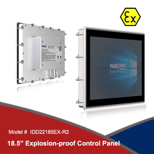 18.5 Inch IP65 Rugged Explosion-Proof Industrial Control Panel Touch Screen Display with Kvm Extender